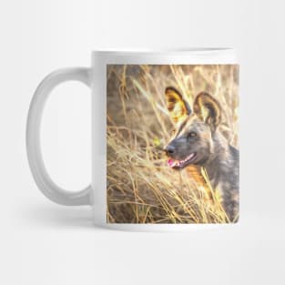 Alert African Wild Dog Mug